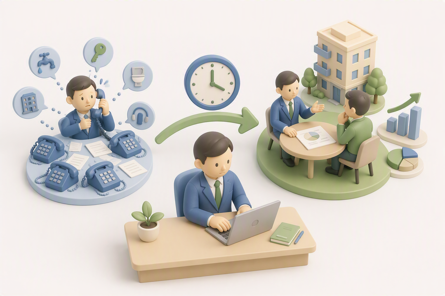 オーナー提案の時間、確保できていますか？ ―問い合わせ対応に追われる管理会社の機会損失―